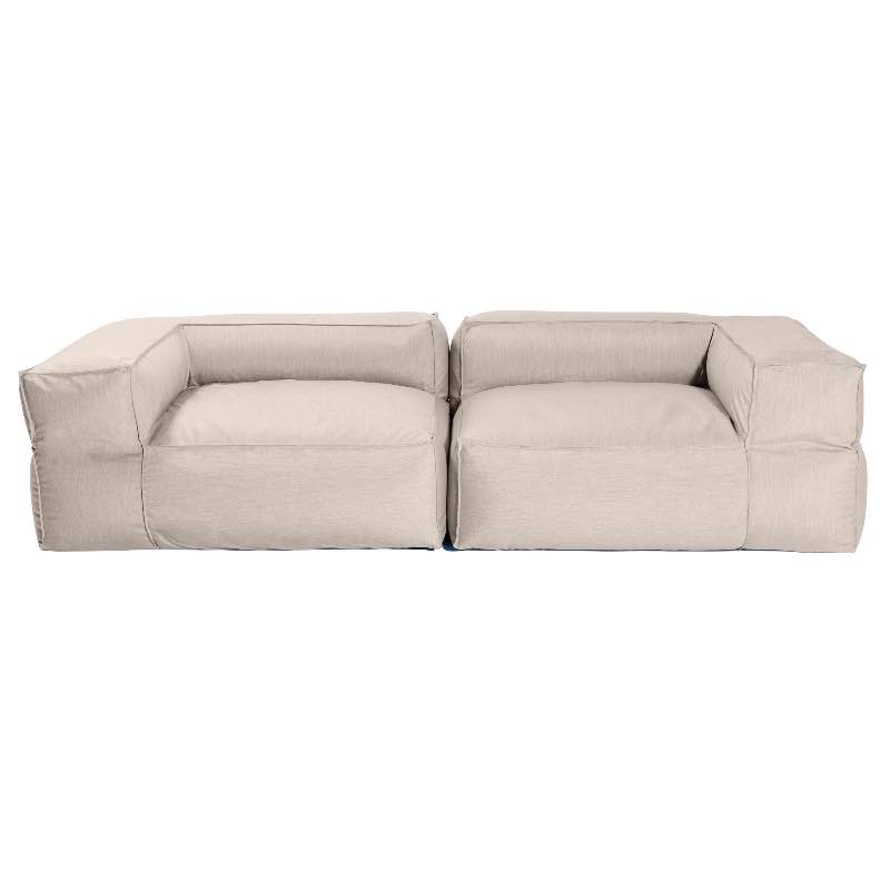 All-Weather Baya Love Seat, Set of 2 - Silver